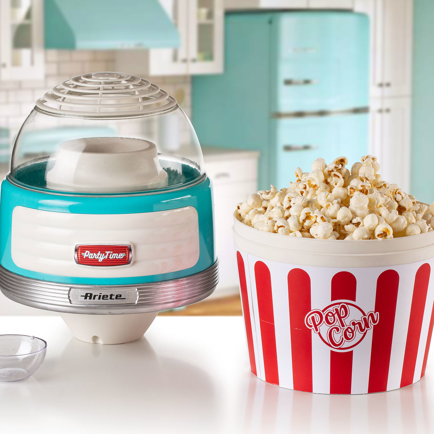 Grosse Ariete Popcorn-Maschine im Retrodesign