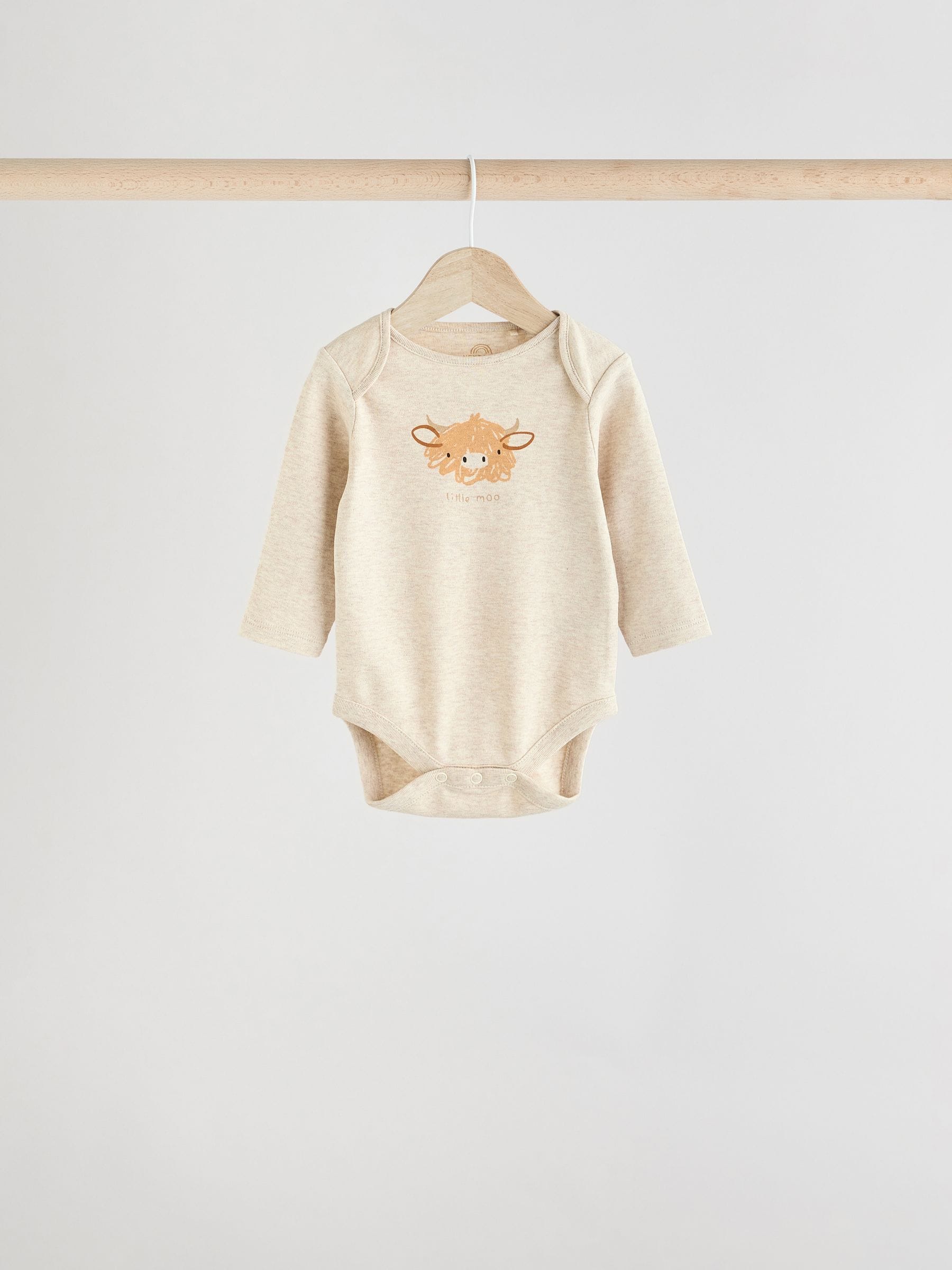 Neutraal - Hamish babybodysuits verpakking van 3