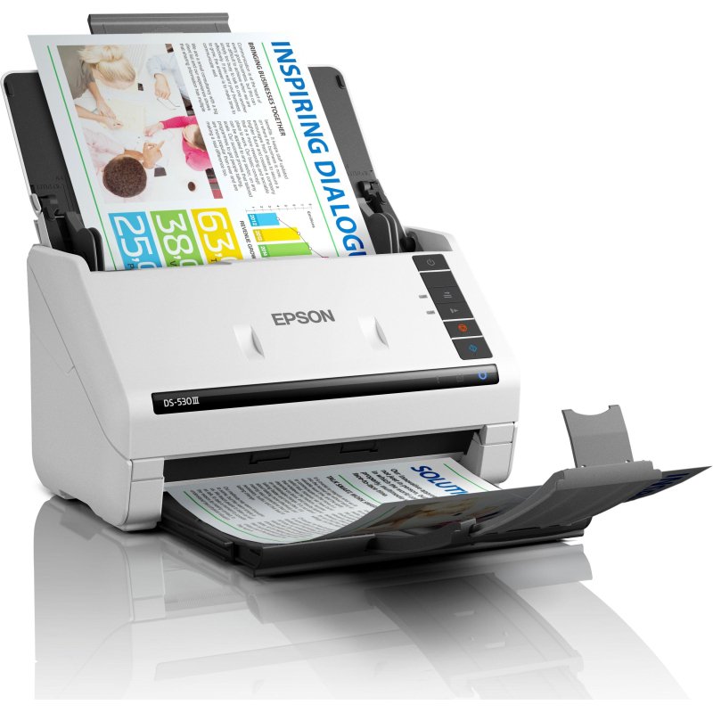 Epson WorkForce DS-530III Alimentation feuille à feuille de scanner 600 x 600 DPI A4 Blanc