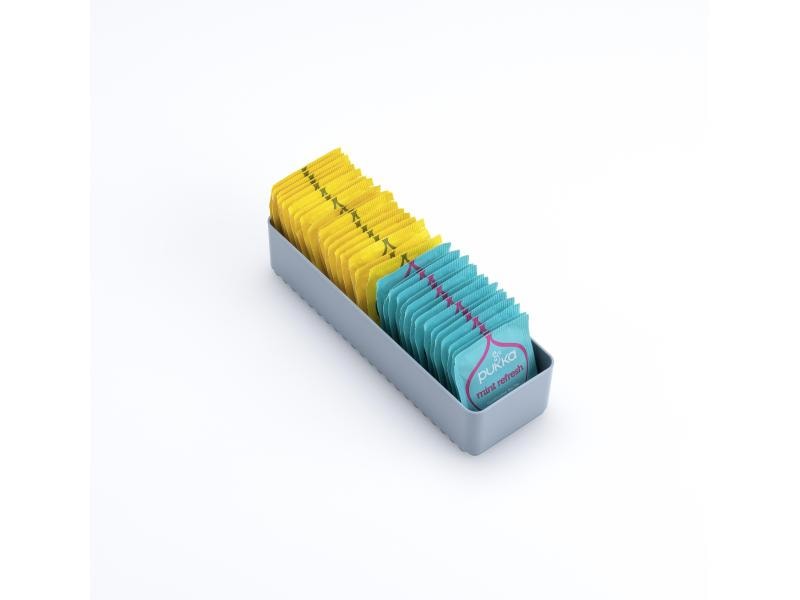 Kuhn Rikon Besteckkasten Wave M Blau/Grau Besteckschublade, Grau/Blau