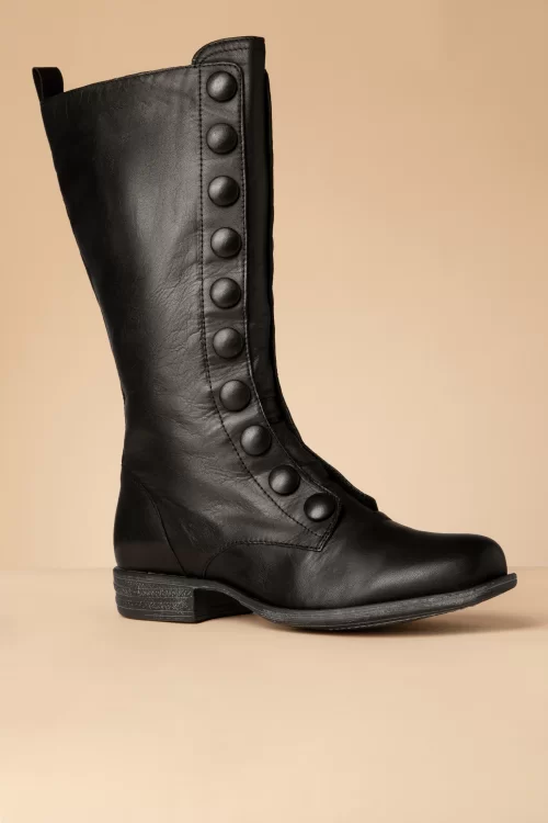 Miz Mooz Lincoln laarzen in zwart leer