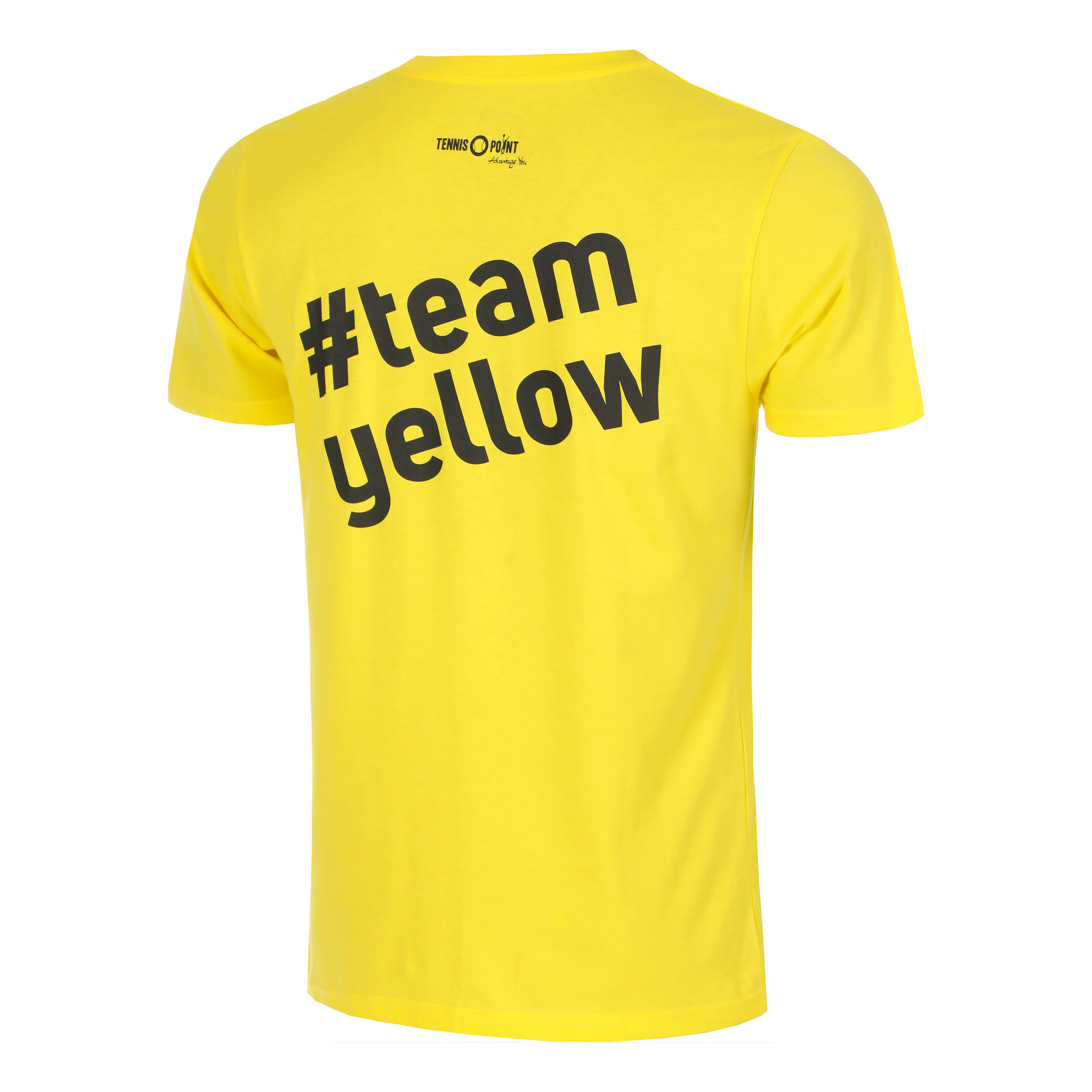 Tennis-Point Team Yellow T-shirt Hommes - Jaune