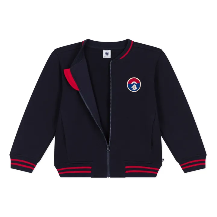 Petit Bateau Teddy en Molleton Brossé | Bleu marine