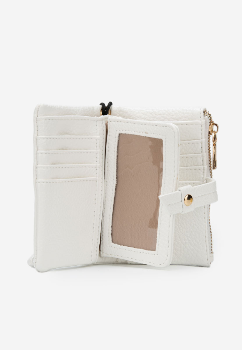 Portefeuille femme blanc Dakotia