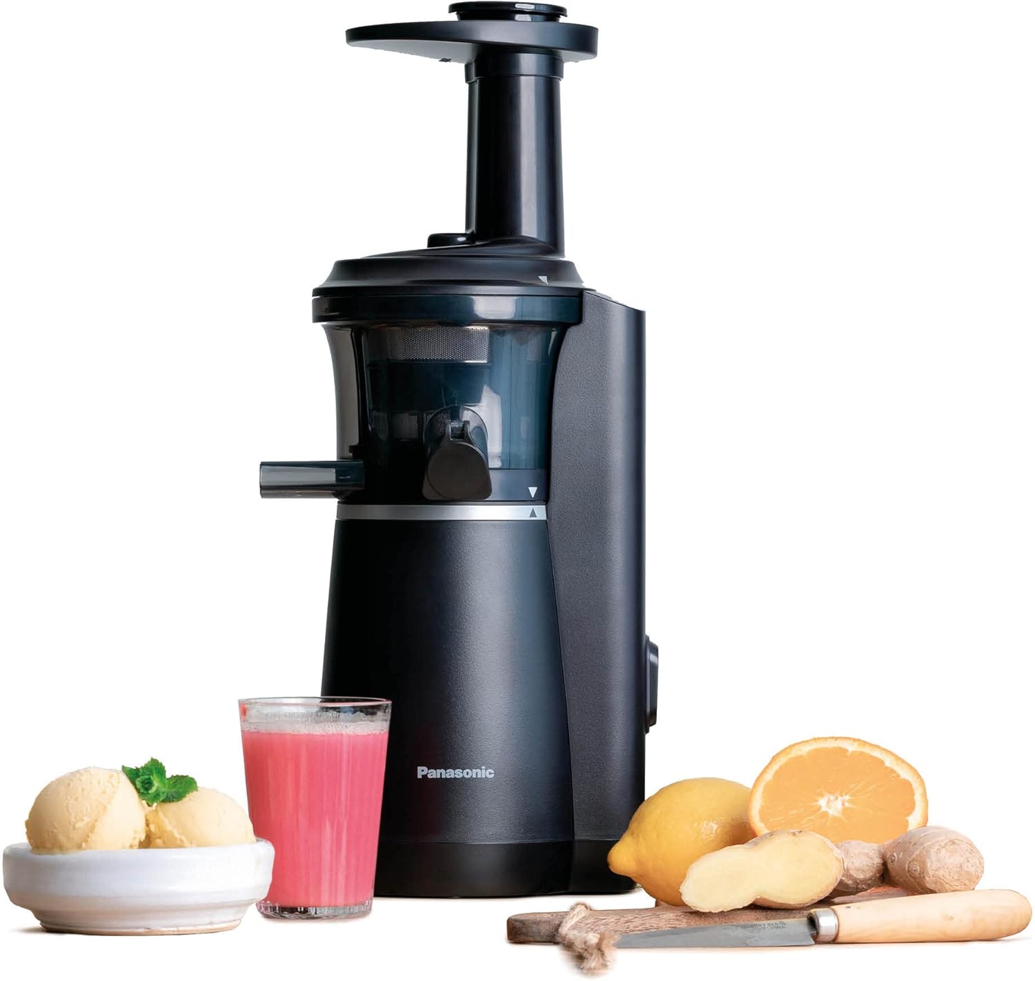 Panasonic MJ-L501KXE Slow Juicer, Schwarz