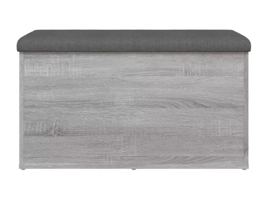 Banc de rangement sonoma gris 82x42x45 cm Bois d'ingénierie