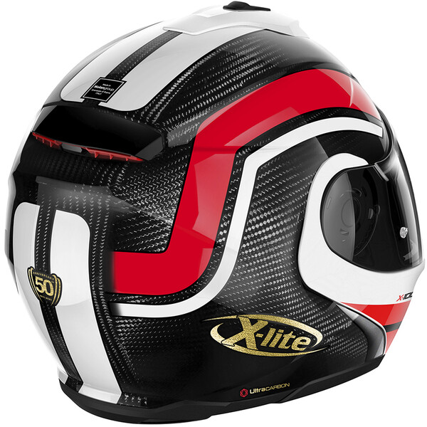 X-lite - Casque X-1005 Ultra Carbon 50th Anniversary N-Com Noir / Blanc / Rouge