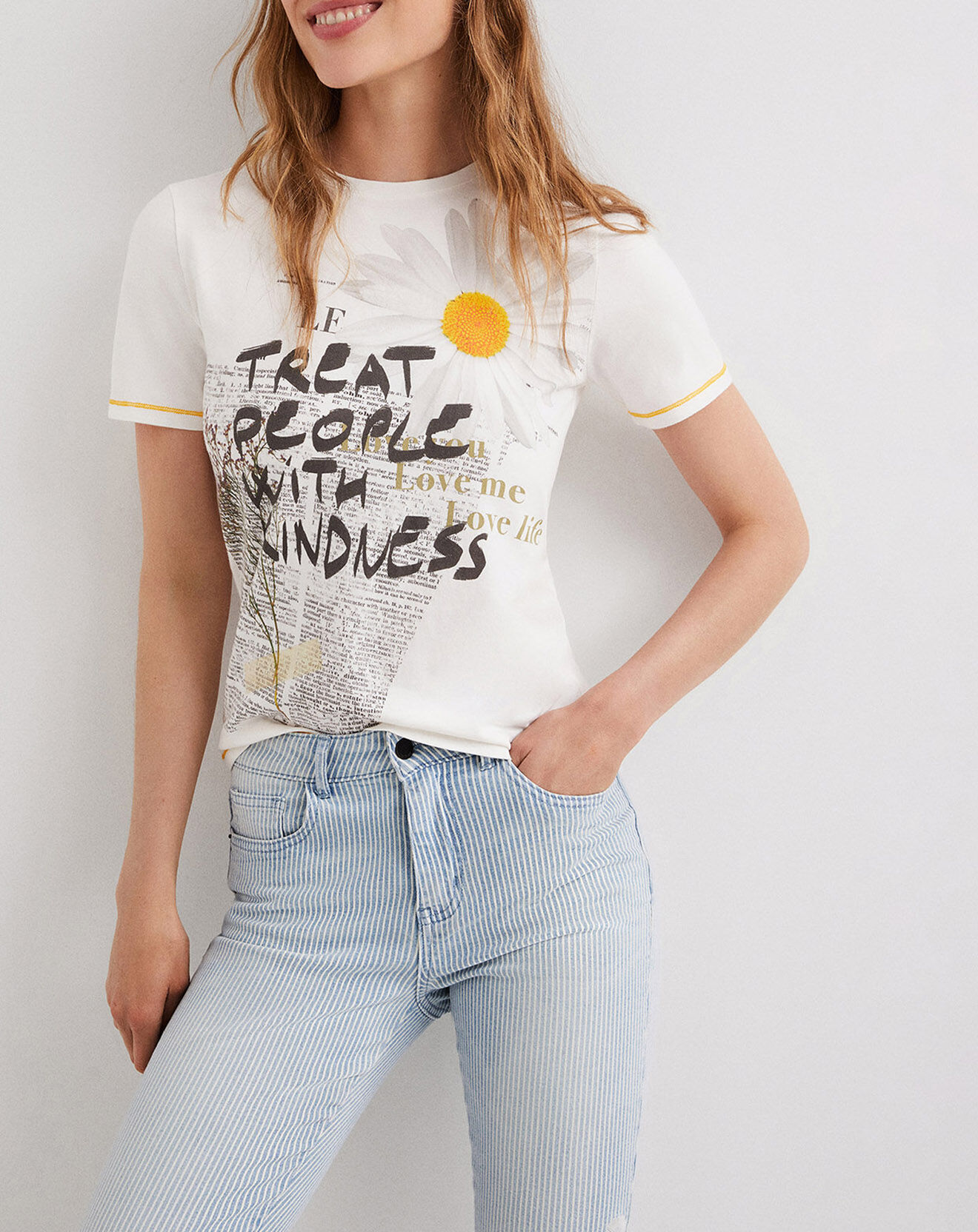 Desigual T-Shirt Aria blanc