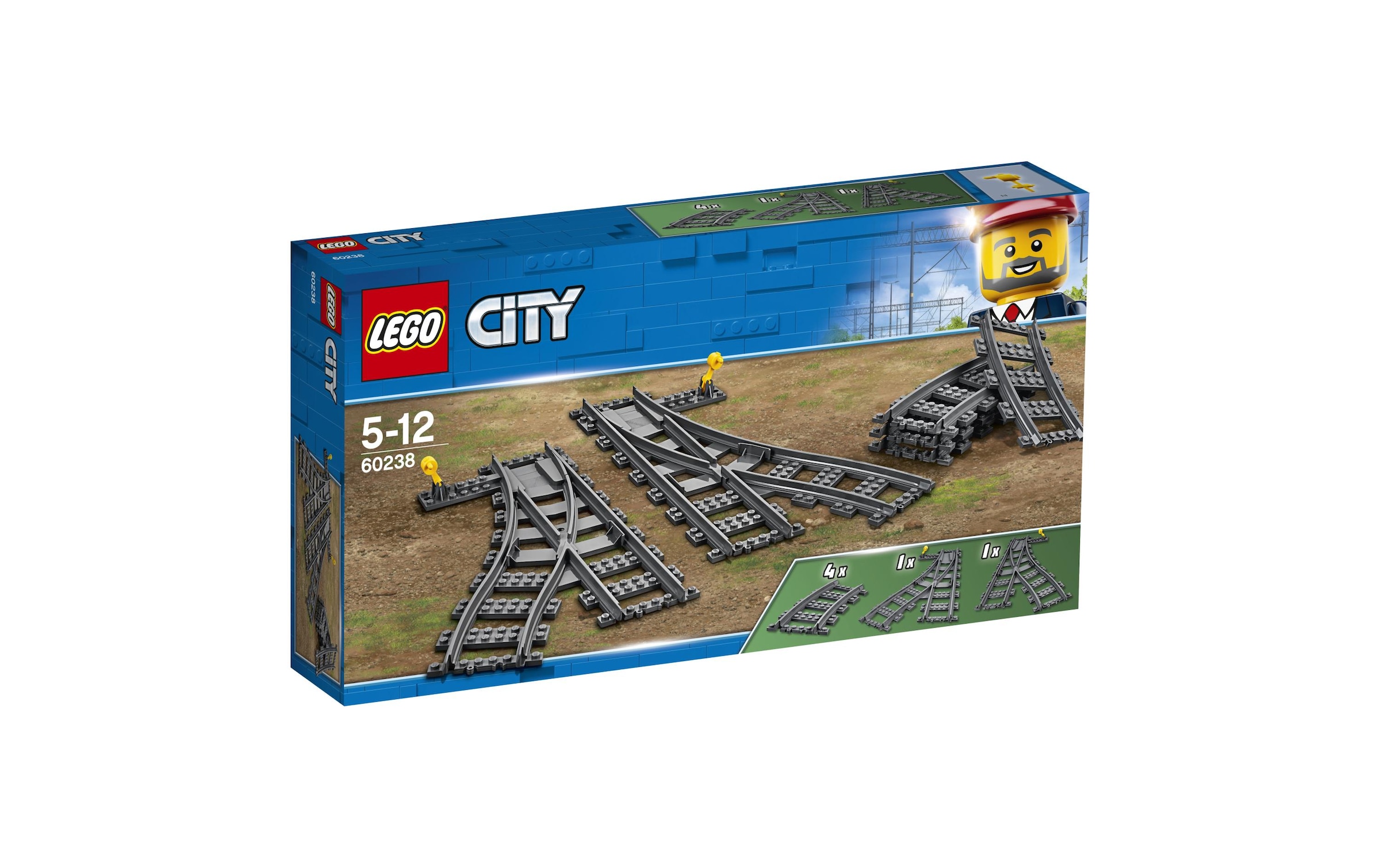 LEGO® Konstruktionsspielsteine »Weichen 60238«