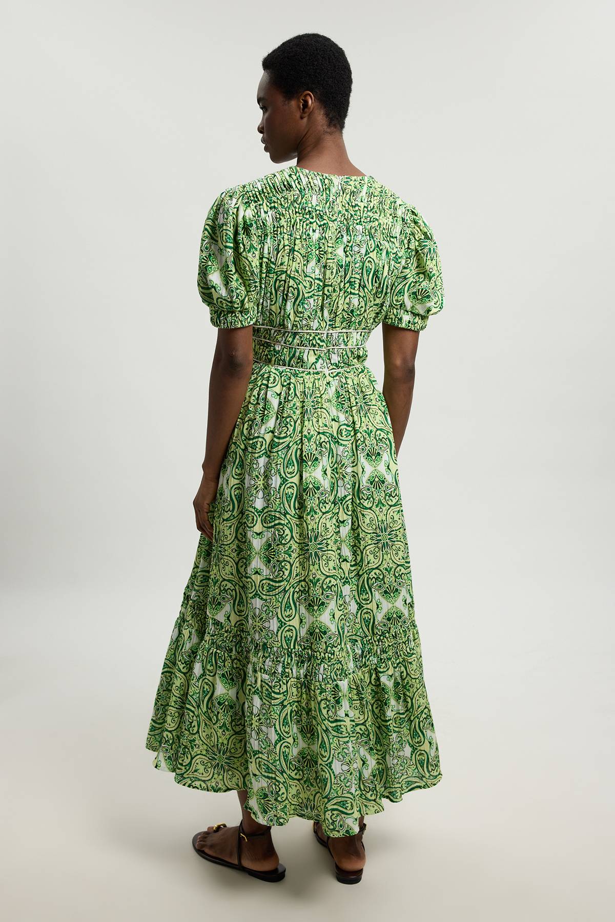 KarenMillen Robe Midi En Double Étoffe À Imprimé Carreaux Avec Passepoil Contrastant