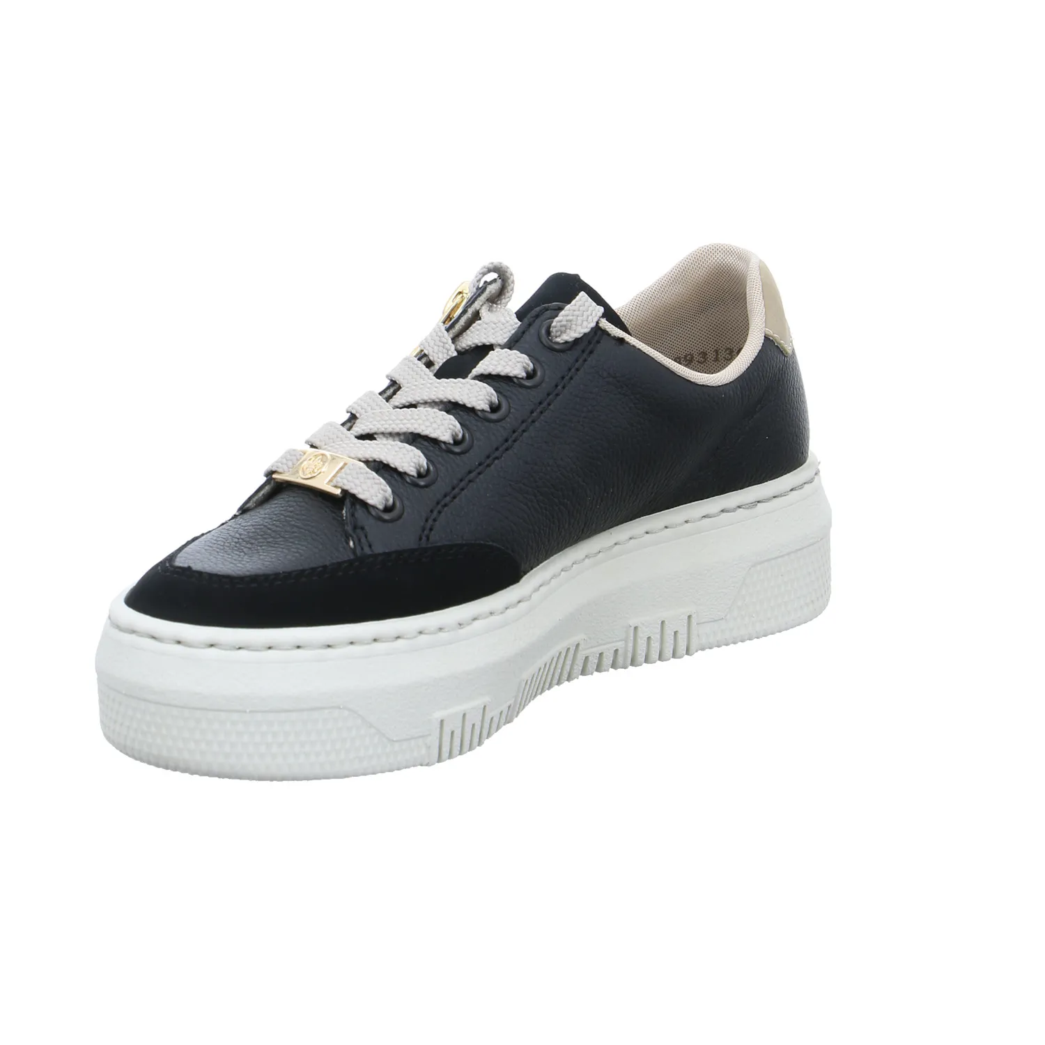 RIEKER Sneaker Schwarz Lederimitat
