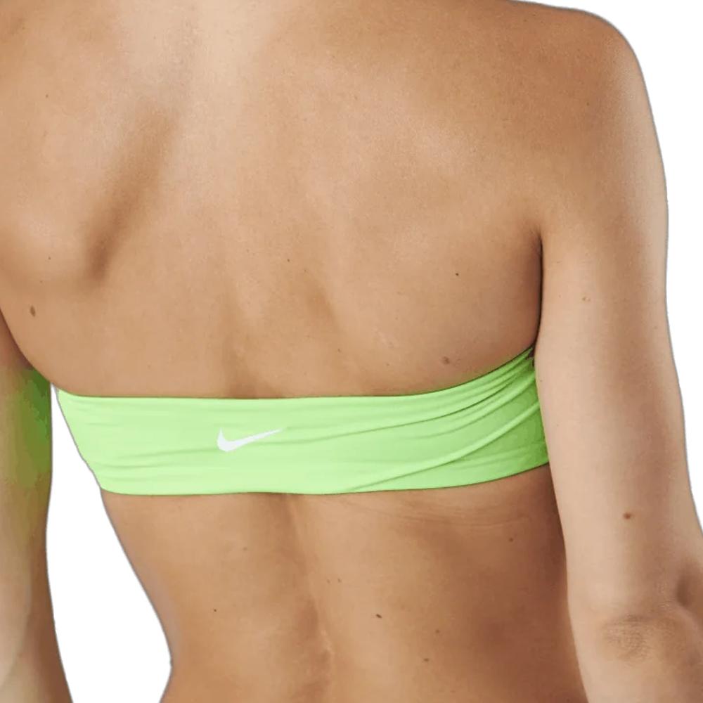 Nike Haut de maillot de bain Vert Fluo Femme Nike Bandeau Bikini Top