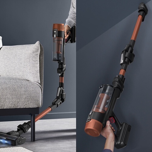 Aspirateur balai Rowenta sans fil X-Force Flex 10.80 Modèle Animal RH7A73E0 Noir Orange