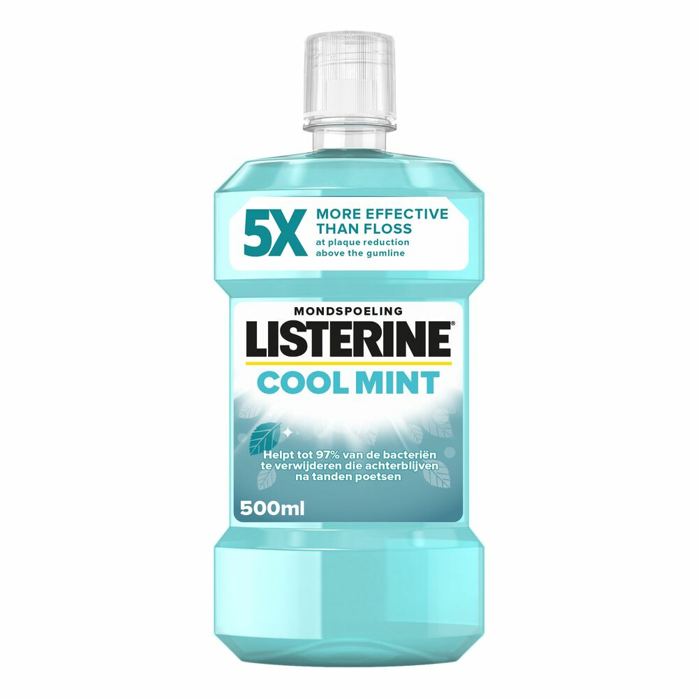3x Listerine Mondwater Cool Mint500 ml