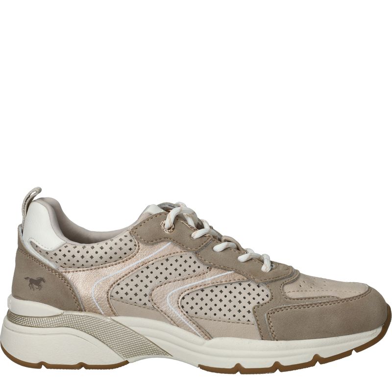 Mustang Sneakers Taupe Dames