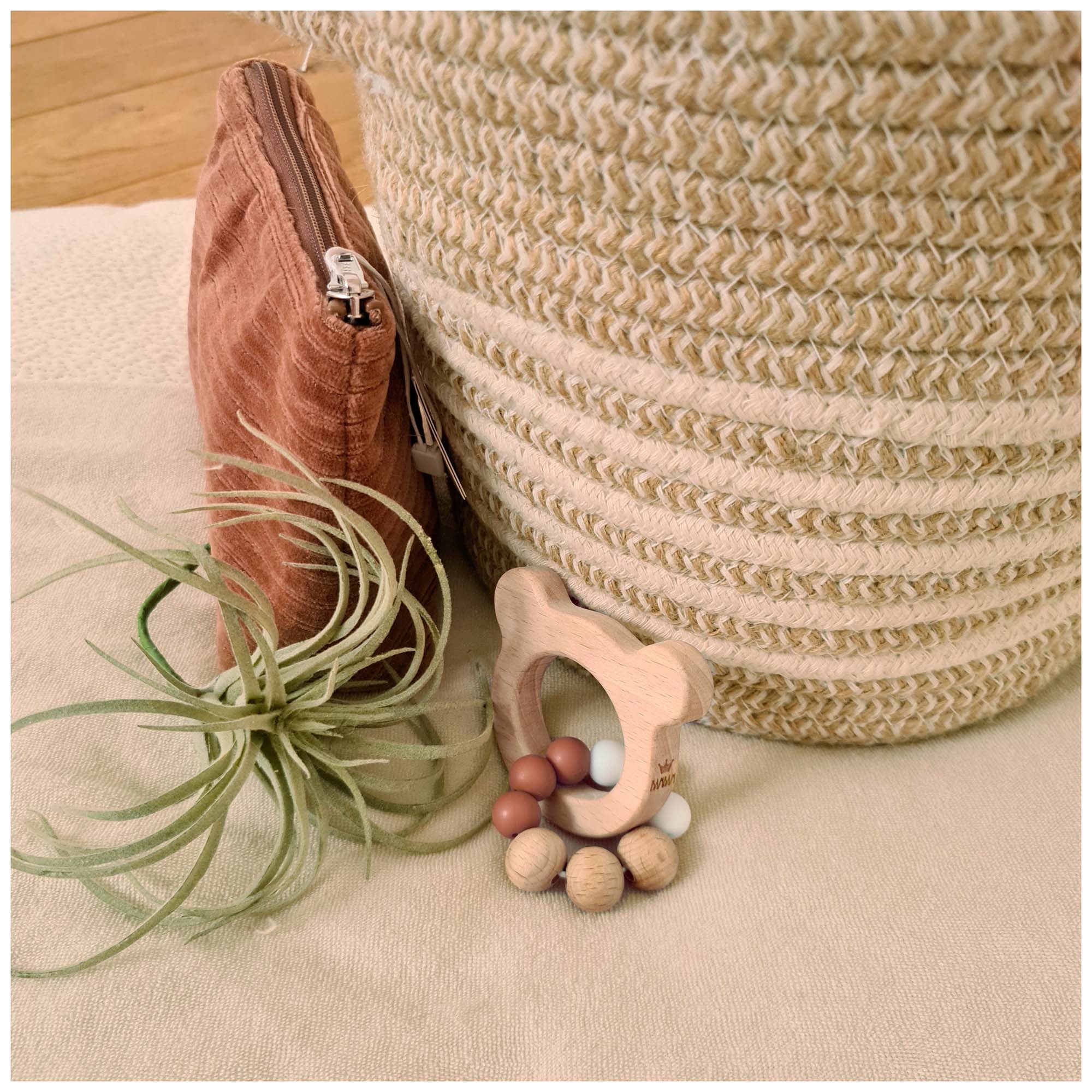 BamBam houten bijtring beer naturel