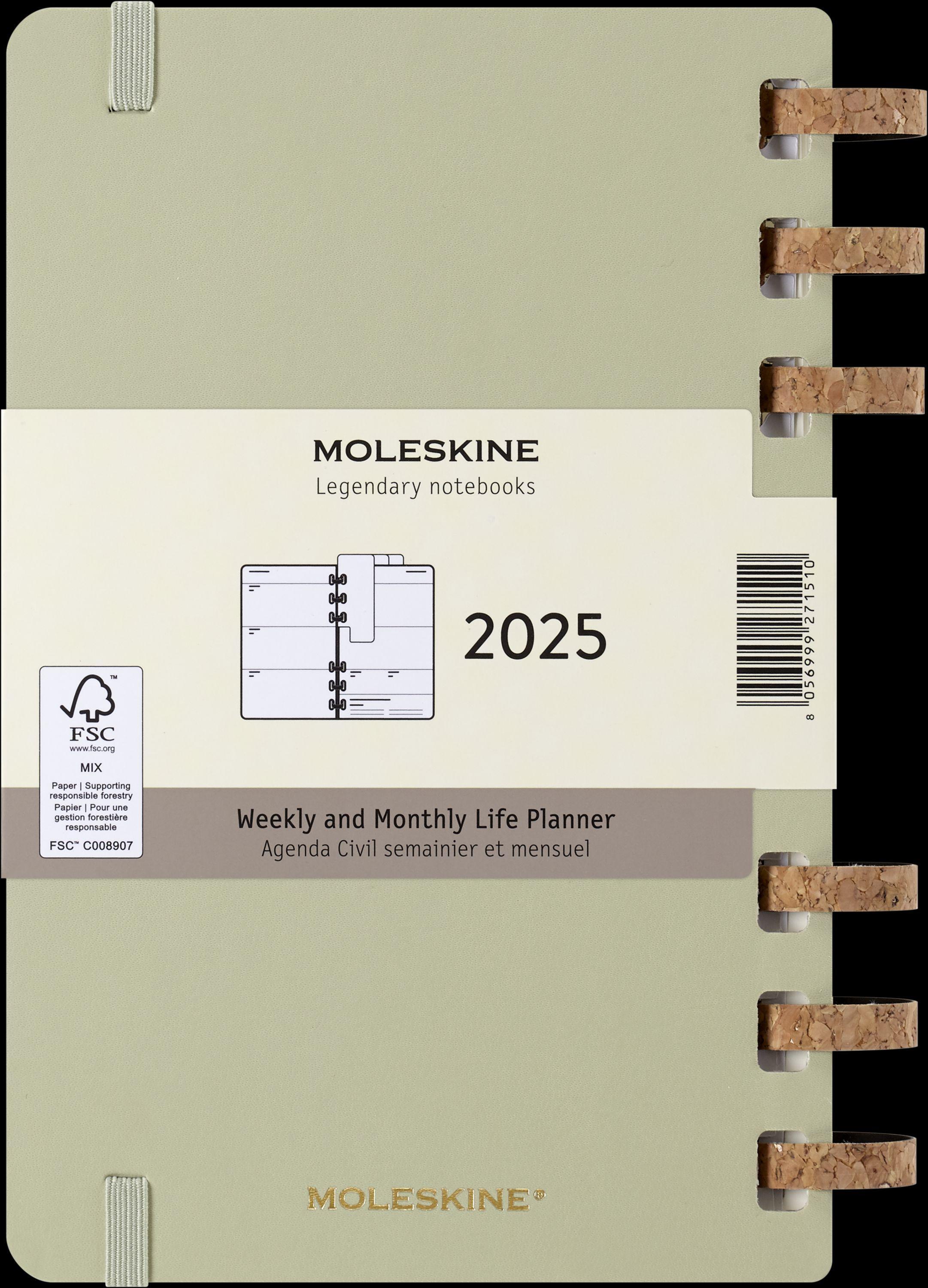 Moleskine 12 Monate Planer mit Spiralbindung, L/A5