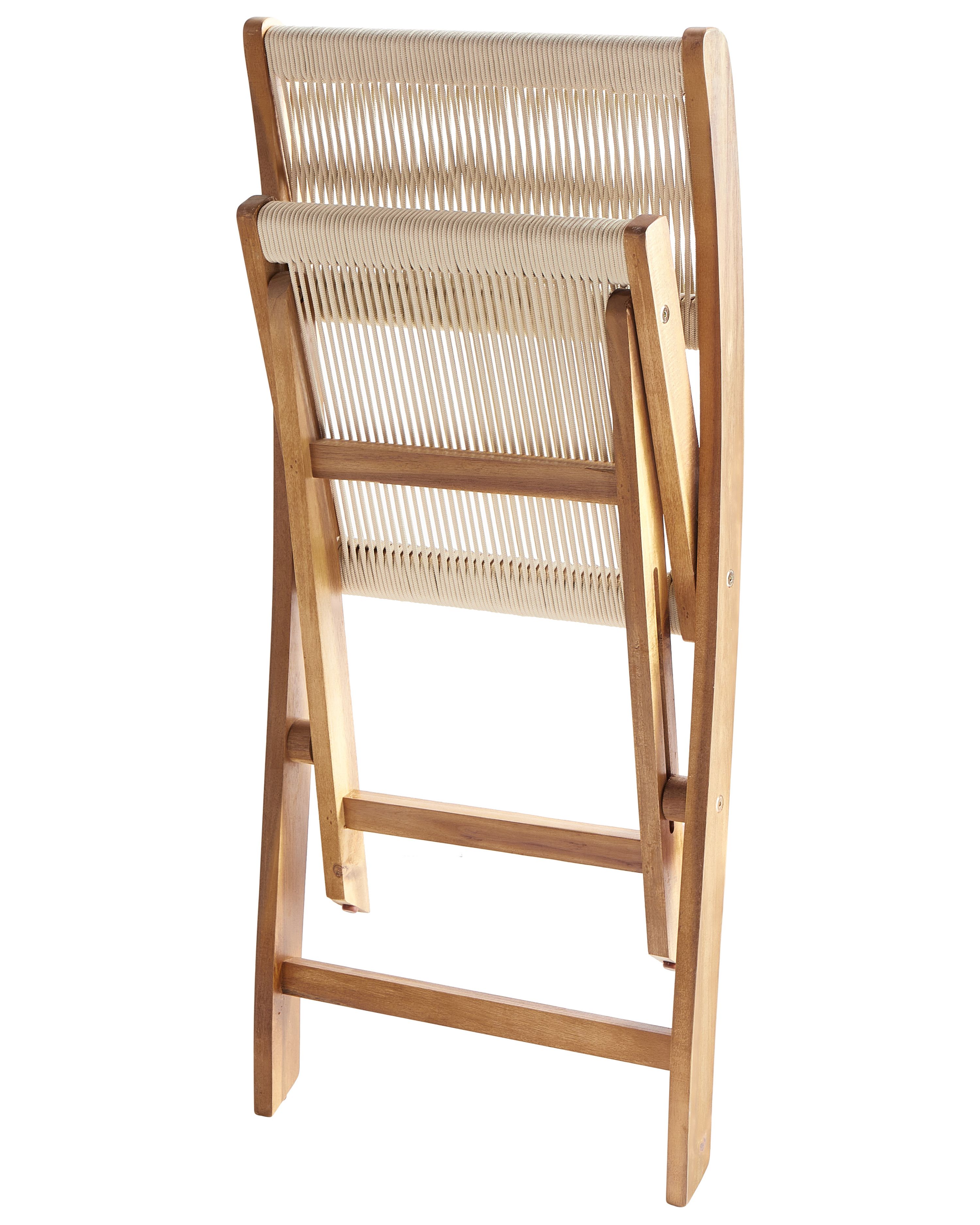 Bistroset inklapbaar PROSSEDI Acaciahout Beige