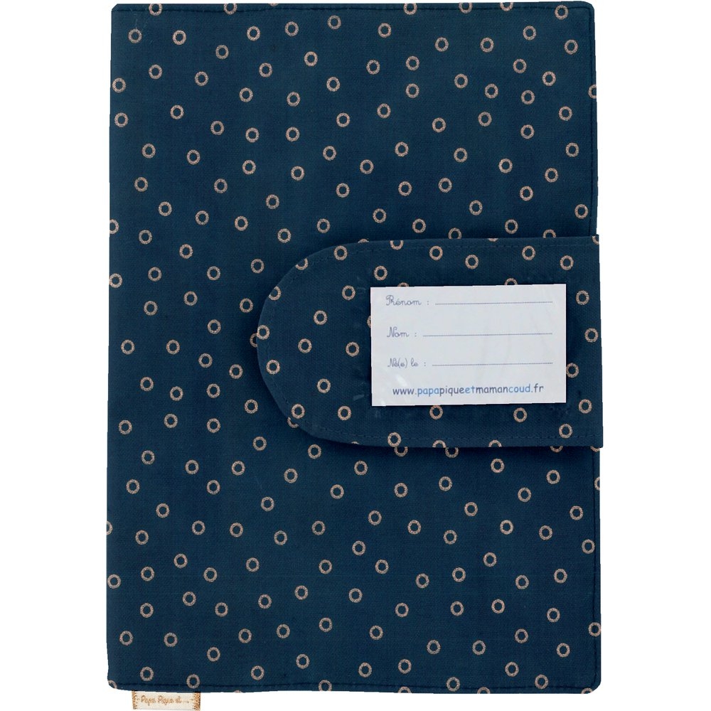 Protège Carnet De Santé Bulle Bronze Marine