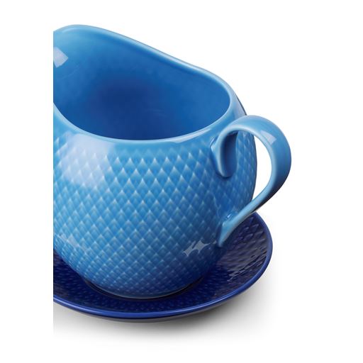 Lyngby Porcelæn Rhombe Color Saucekande, Blå, Ø13 cm