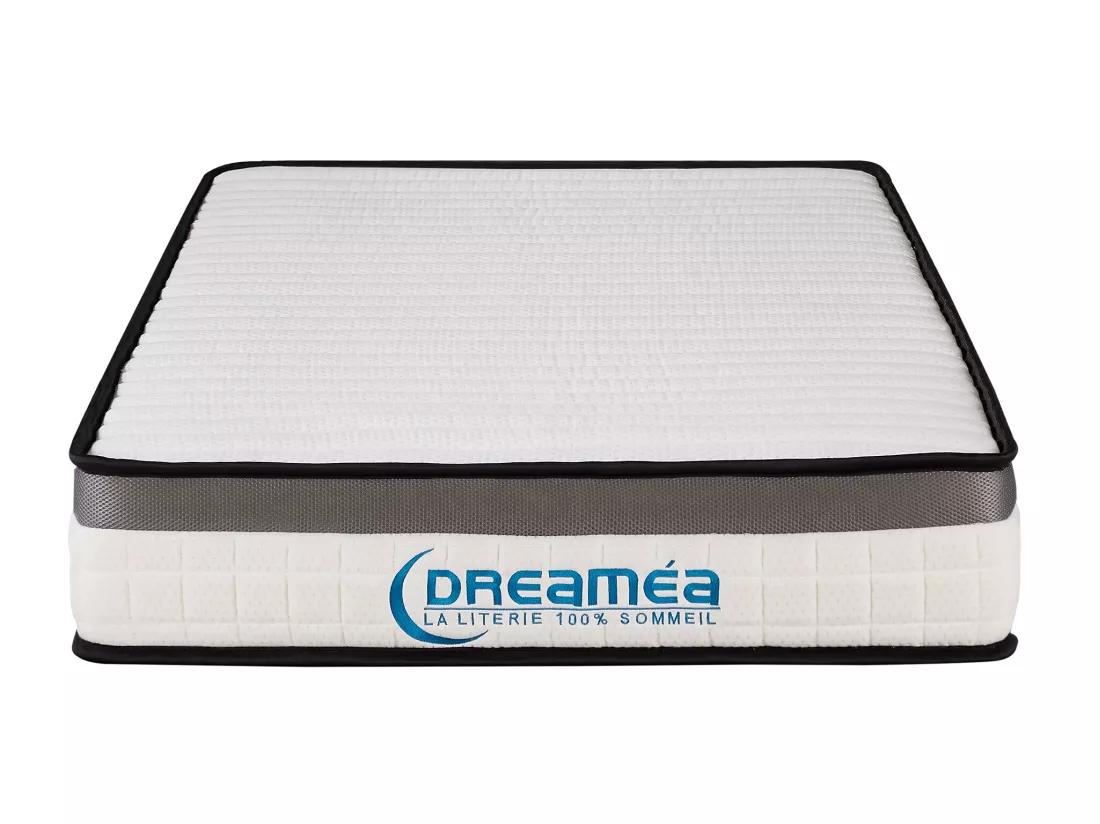 Ensemble 90 x 200 cm cadre à lattes + matelas mousse mémoire de forme ép.19cm - ORTHOMEMORY de YSMÉE