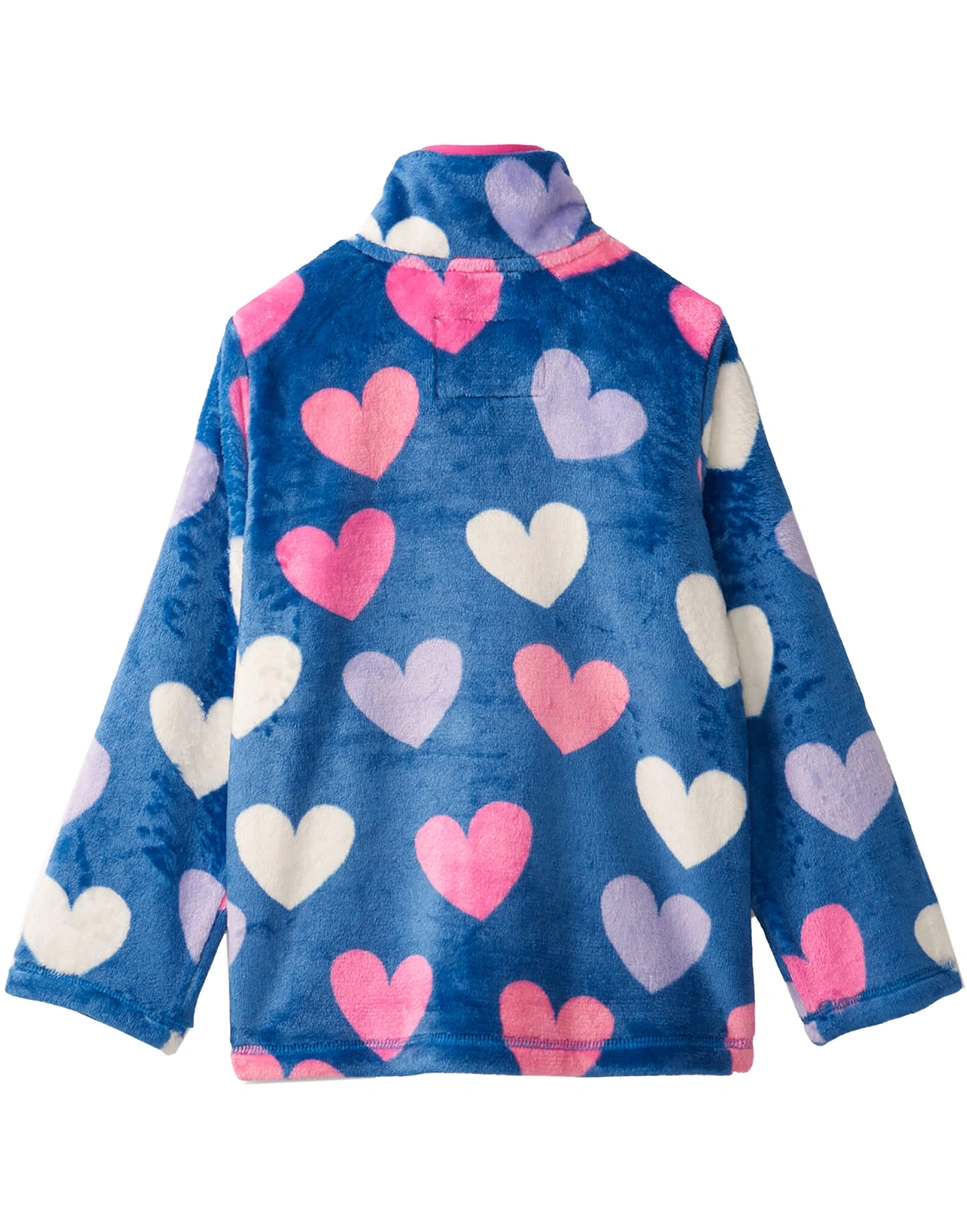 Fleece-Jacke FUN HEARTS in bunt