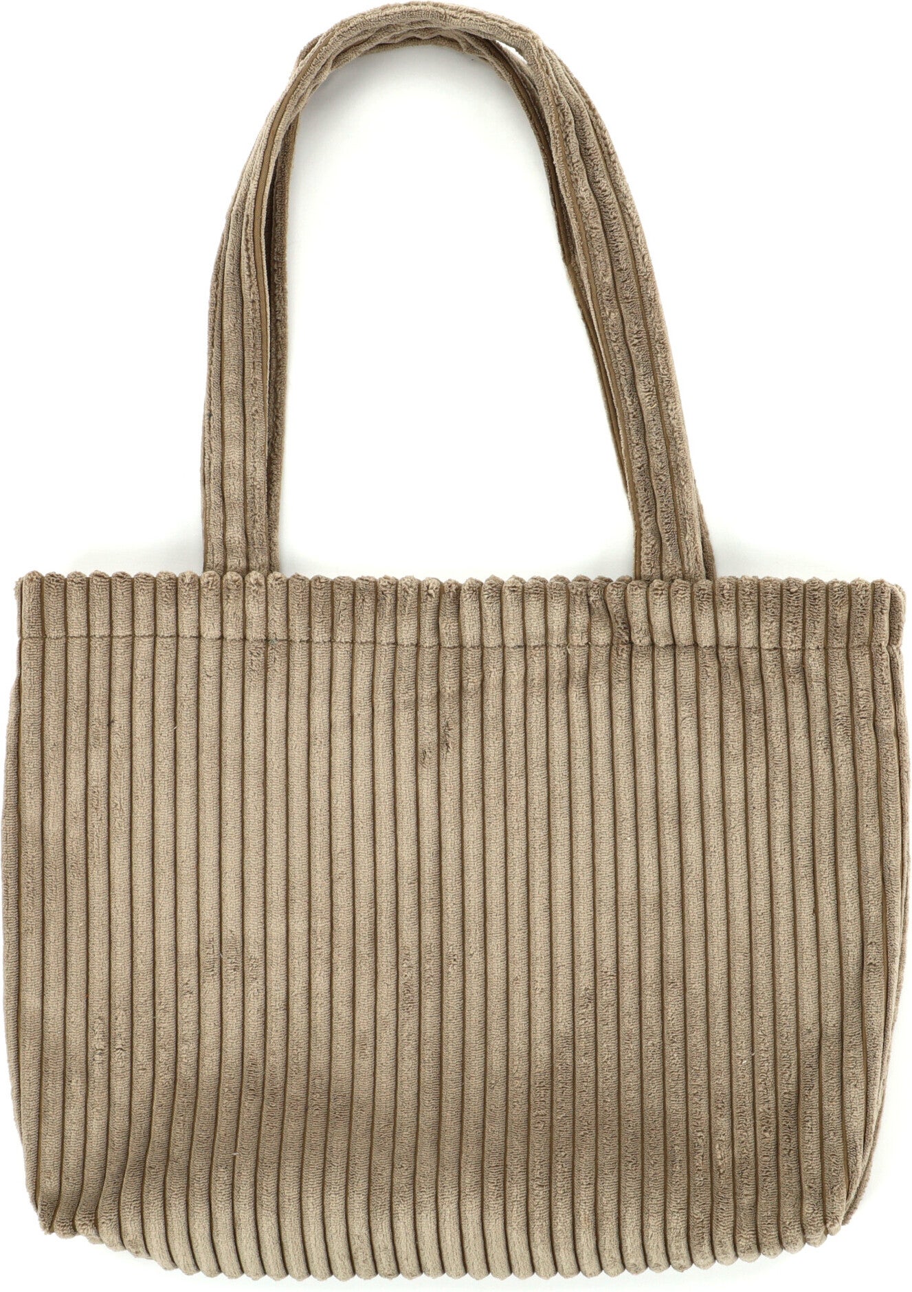 Intratuin shopper Rib taupe 46 x 35 x 2 cm
