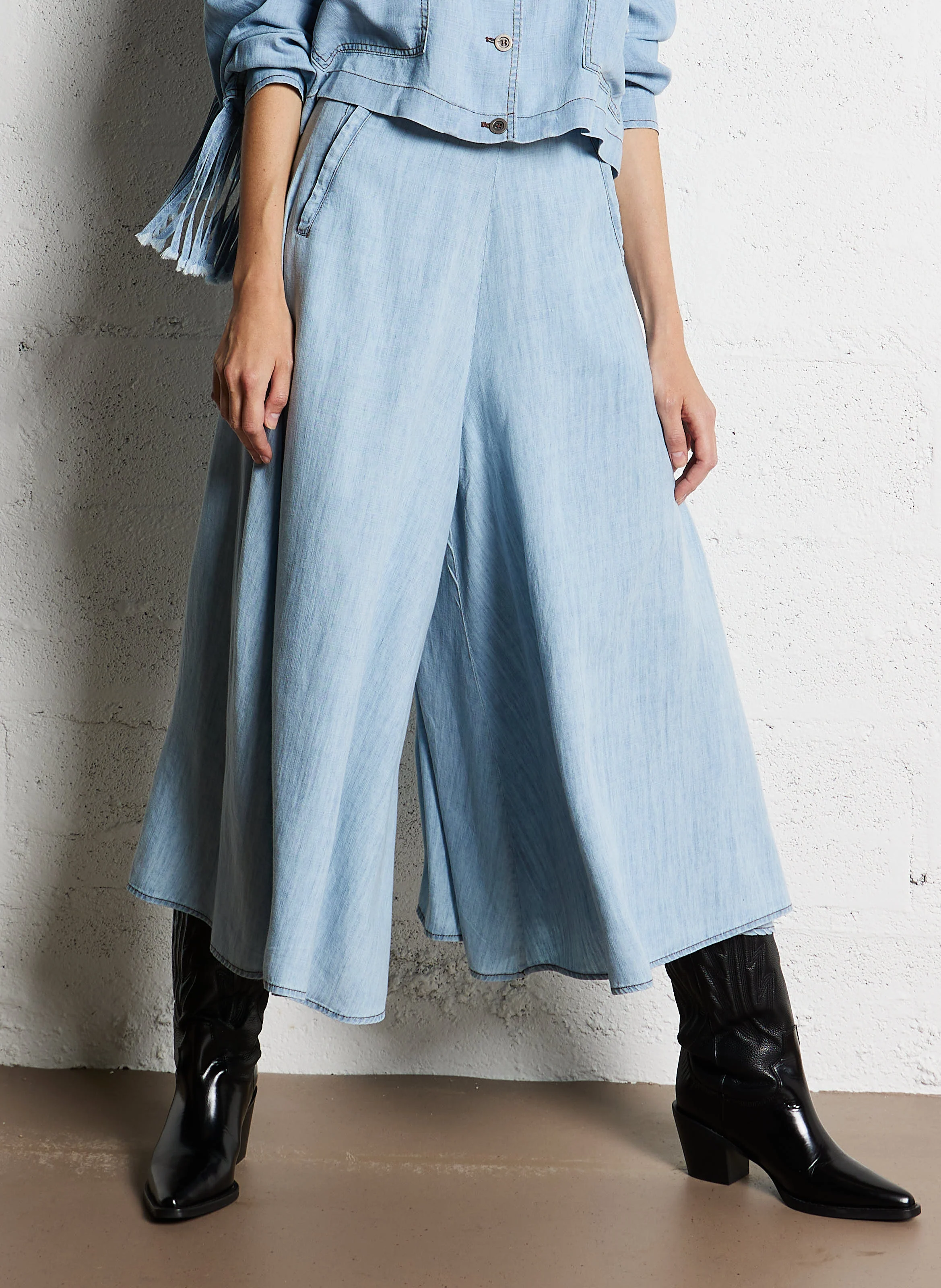 IPACINO - Jupe culotte | Bleu