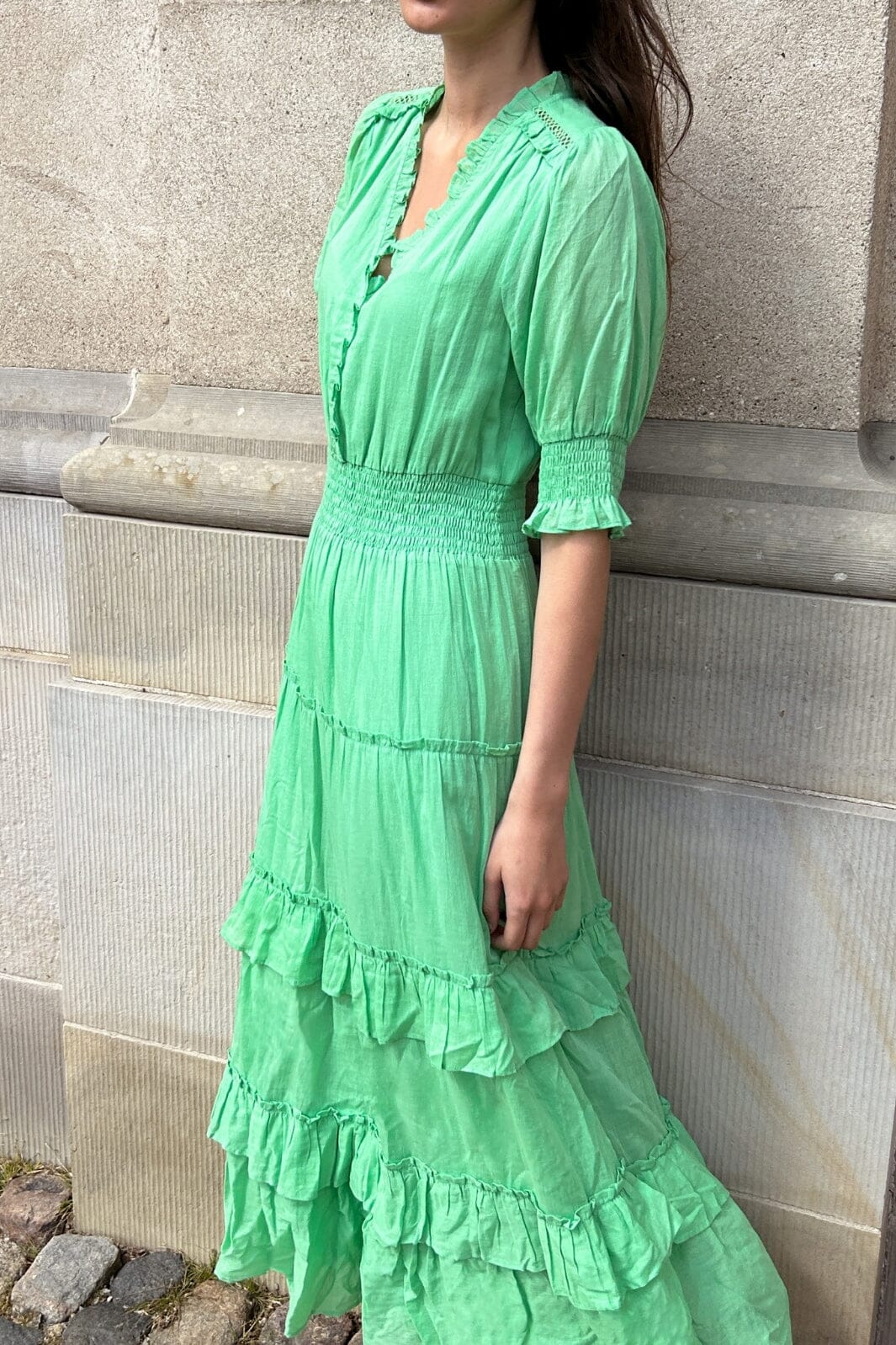 Neo Noir Sophie S Voile Dress apple green