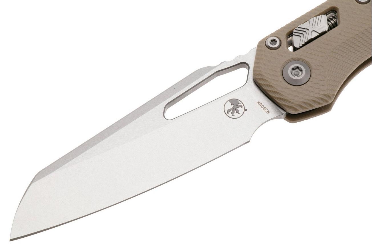 Microtech MSI Standard Issue 210-10FLGTTA, Stonewashed M390MK, Fluted Tan G10 zakmes