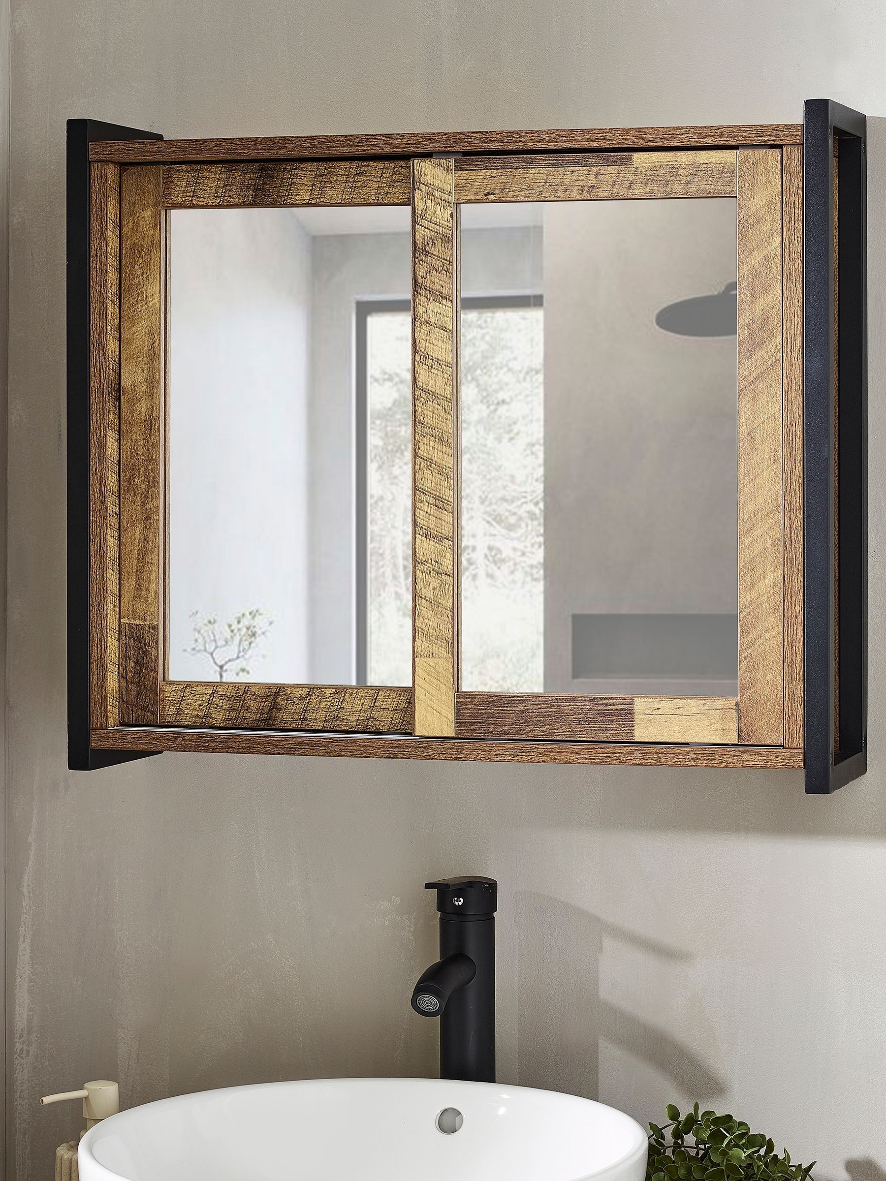 Bronx hinged door Mirror Cabinet