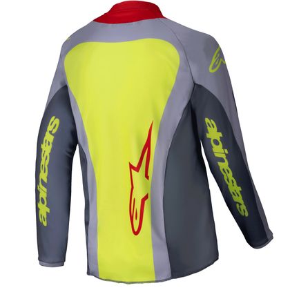 Maillot cross Alpinestars RACER - MELT - ENFANT - Rouge / Gris