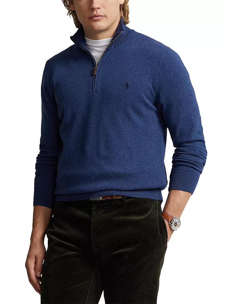 POLO RALPH LAUREN Troyer Pullover Regular Fit blau