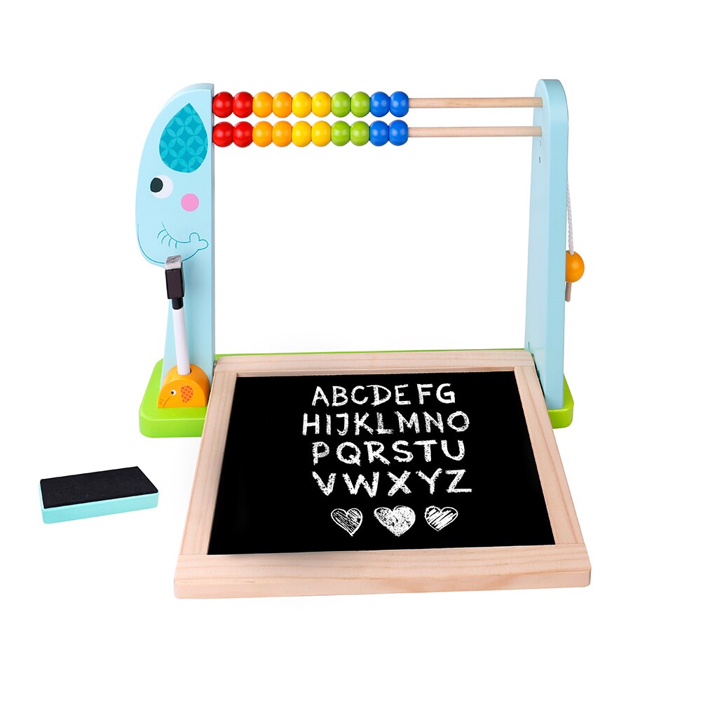 Tooky Toy TKF087 Kindertafel Rechenschieber Marker magnetische Zahlen ab 3 Jahre bunt