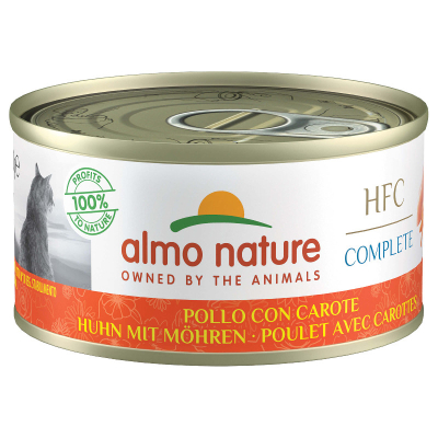 Almo Nature HFC Complete Katzenfutter Huhn & Karotten 24x70g