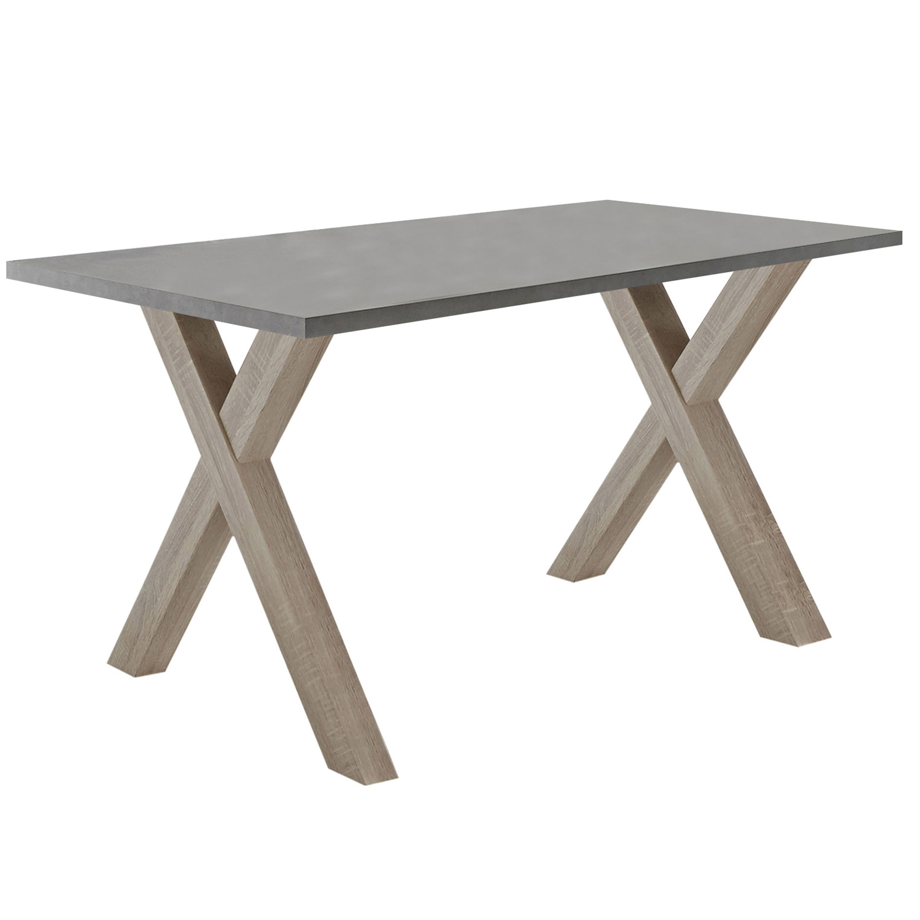 Schreibtisch - Graphitoptik-Eiche sägerau - 140x70 cm