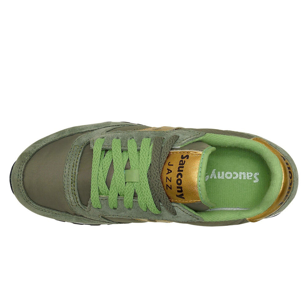 Tênis Saucony Jazz Original S1044-535 Verde Oliva/Dourado