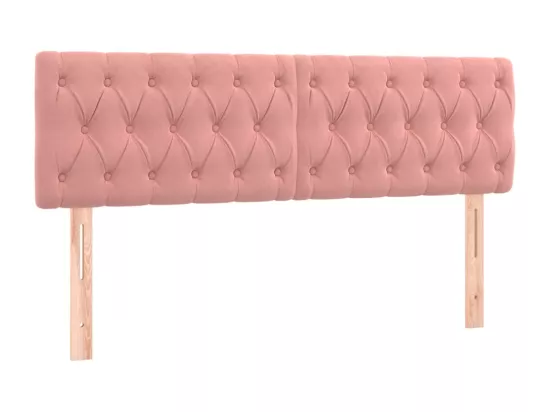 Tête de lit à LED Rose 144x7x78/88 cm Velours