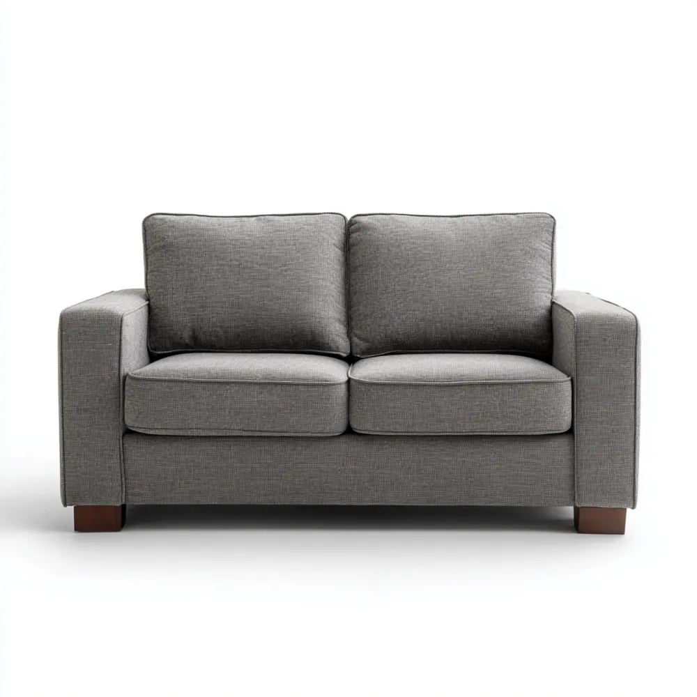 2-Sitzer-Sofa Stoffpolster 140x75x85 cm – Dunkelgrau – Modernes Design