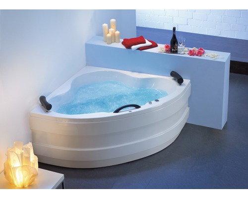 Whirlpool OTTOFOND Samba 140 x 140 cm wit glanzend glad 68501