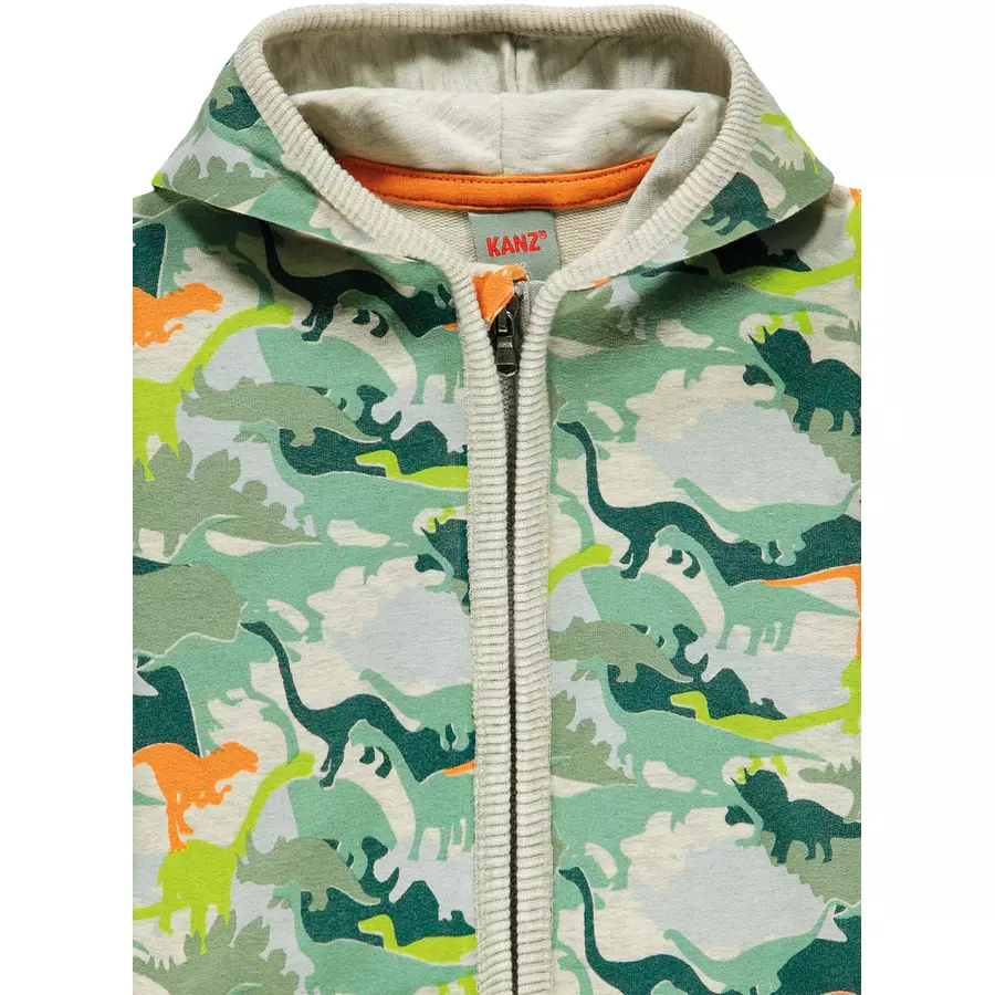 KANZ Boys Sweatjacke mit Kapuze, allover|multicolored