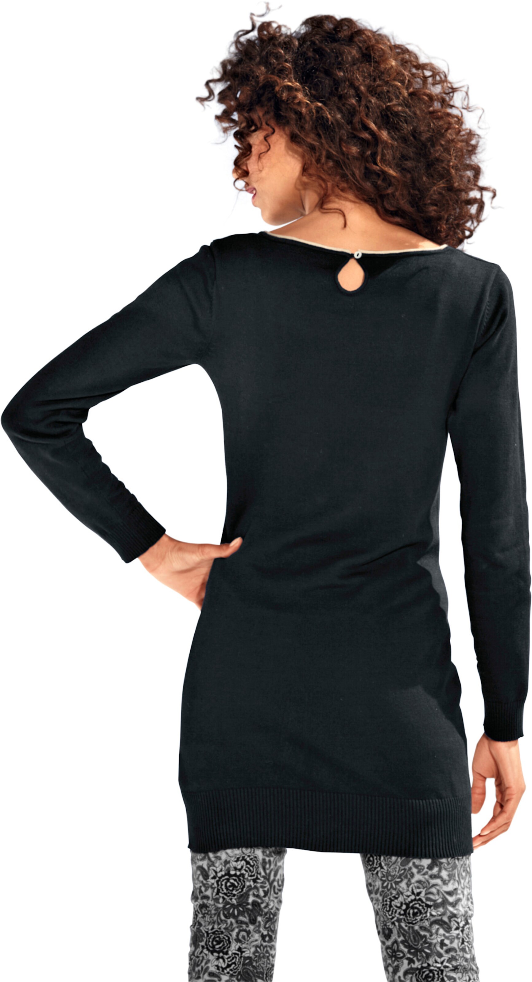 heine Longpullover in schwarz