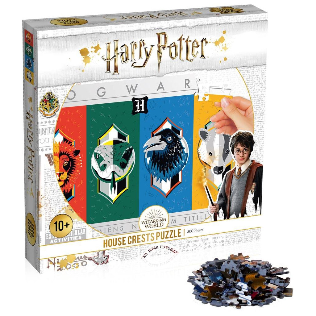 Puzzle 500 pièces Harry Potter - Les 4 Maisons