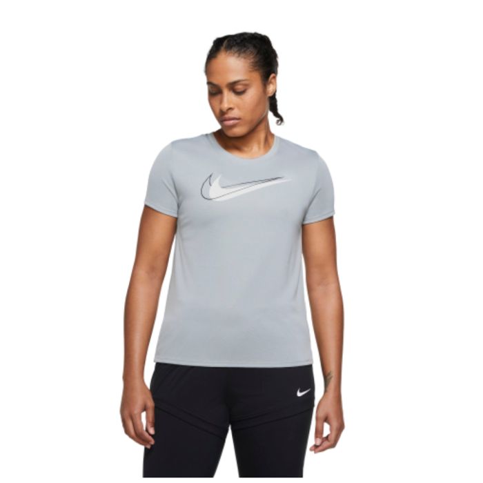 Nike Dame T-shirts Dri-Fit Swoosh Run SS Top