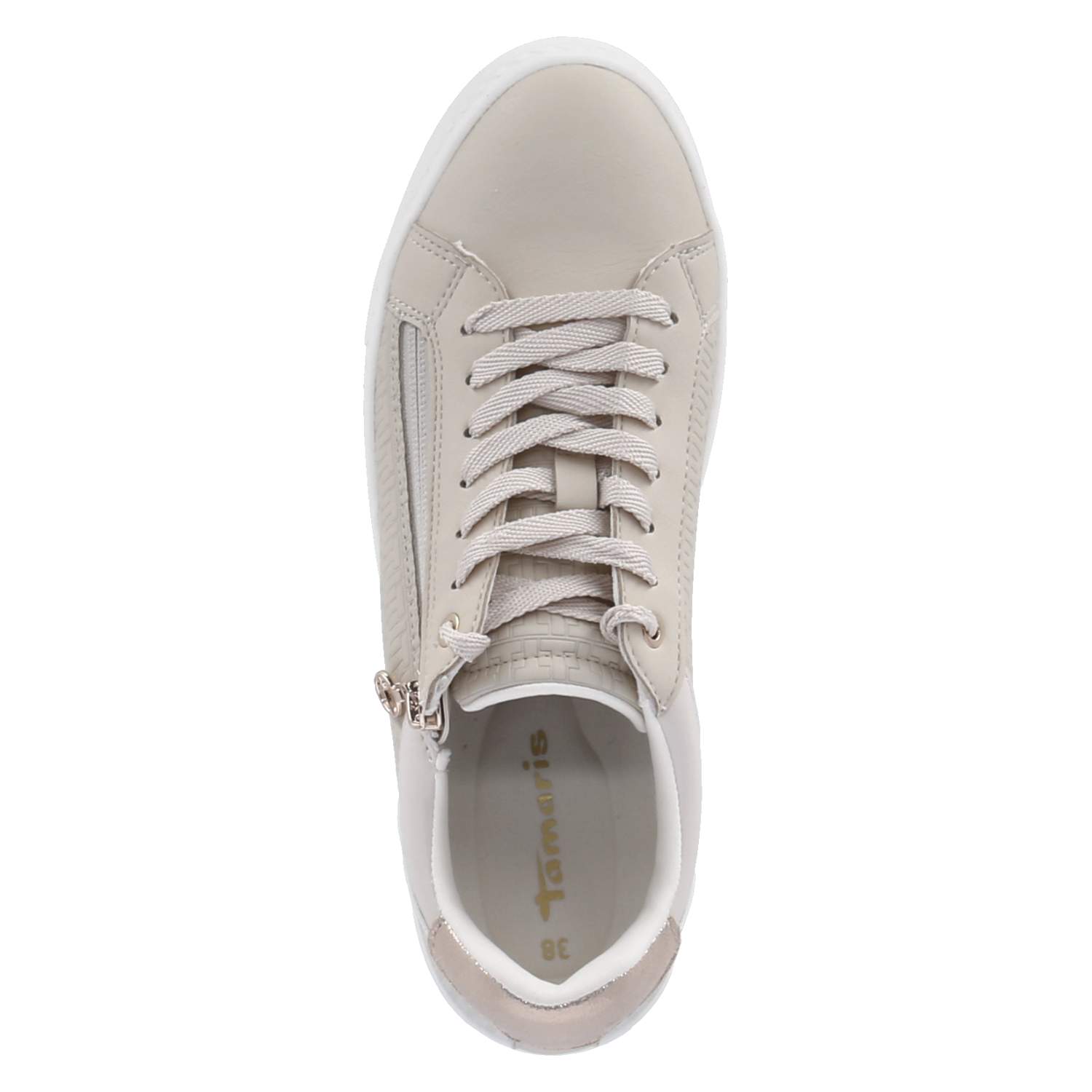 Tamaris Low Sneaker - ivory/gold