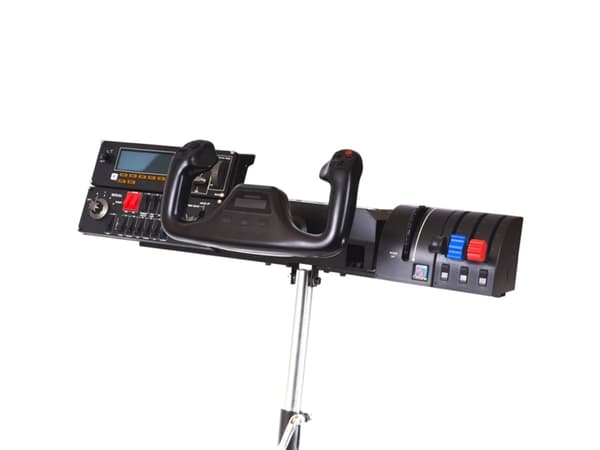 Wheel Stand Pro Deluxe V2, Svart, Rustfritt stål, - Saitek Pro Flight Yoke System throttle quadrant, trim wheel and panel - Logitech G25/G27 Racing..