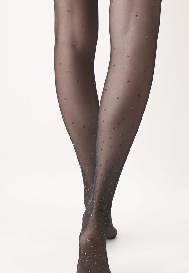 Oroblu OROBLU BRIGHT DOTS TIGHTS 30 Sort