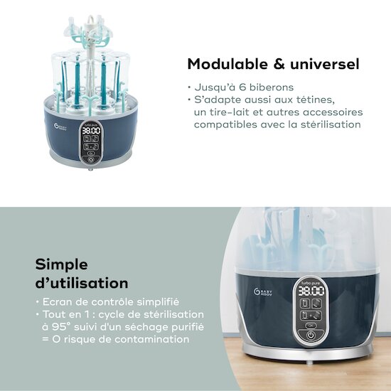 Stérilisateur Turbo Pure - Sèche-Biberons   de               Babymoov
