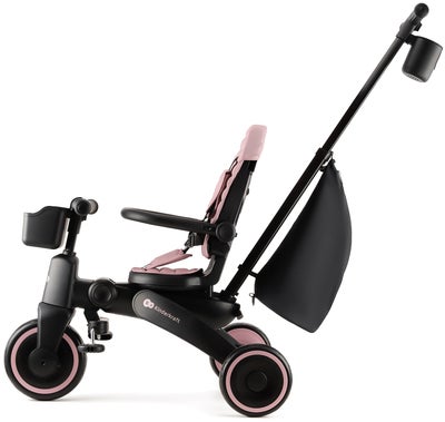 Kinderkraft Jazz 4-in-1 Trehjulssykkel, Rosa