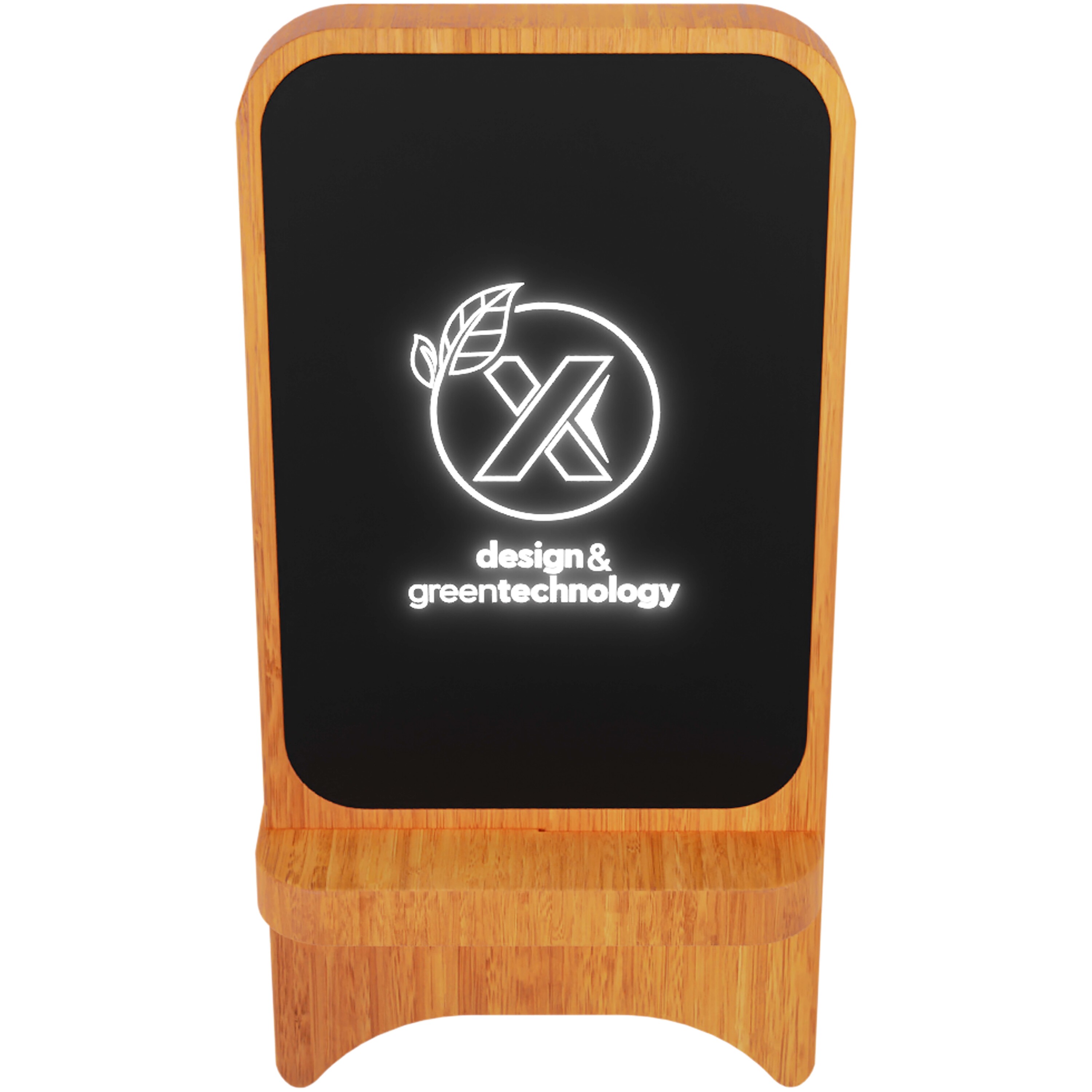 SCX.design 2PX062 - SCX.design W16 10W light-up wireless wooden stand